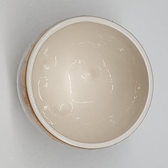 Cute Ceramic Planter Planter With Face Gold Rim Small Footed Decorative Whimsica - Picture 6 of 8